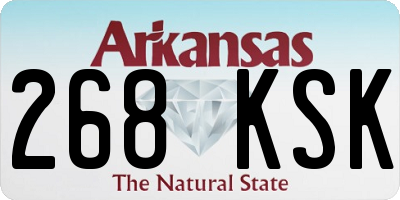AR license plate 268KSK