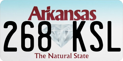 AR license plate 268KSL