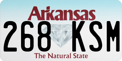 AR license plate 268KSM