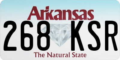 AR license plate 268KSR