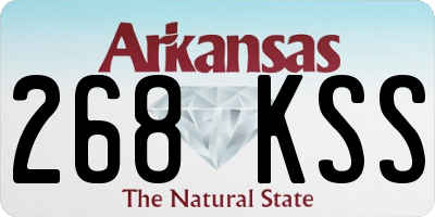 AR license plate 268KSS