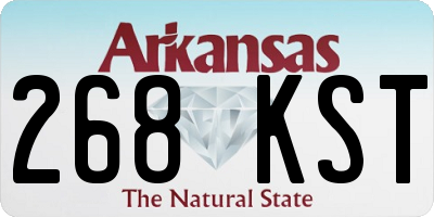AR license plate 268KST