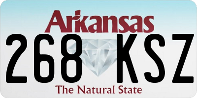 AR license plate 268KSZ
