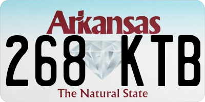 AR license plate 268KTB