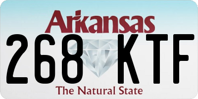AR license plate 268KTF