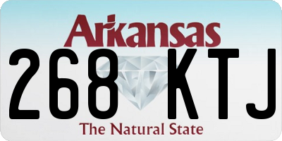 AR license plate 268KTJ