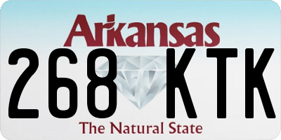AR license plate 268KTK