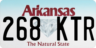 AR license plate 268KTR