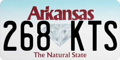 AR license plate 268KTS