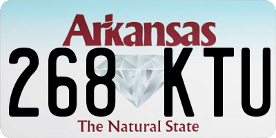 AR license plate 268KTU