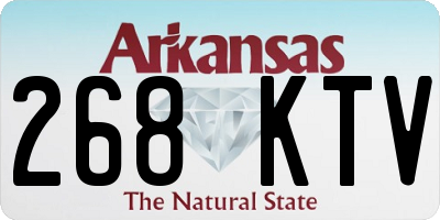 AR license plate 268KTV