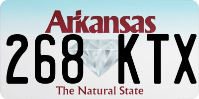 AR license plate 268KTX