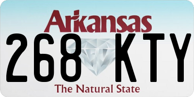 AR license plate 268KTY