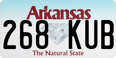 AR license plate 268KUB