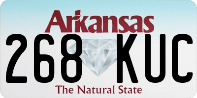 AR license plate 268KUC