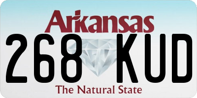 AR license plate 268KUD