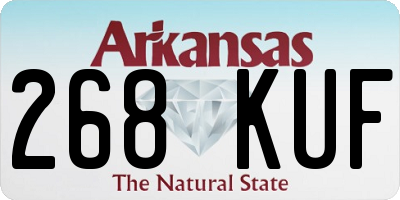 AR license plate 268KUF