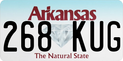 AR license plate 268KUG