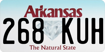 AR license plate 268KUH