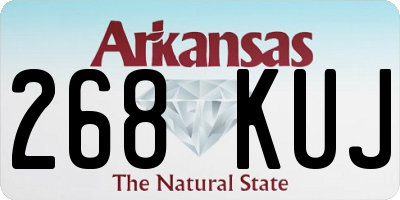 AR license plate 268KUJ