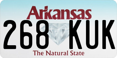 AR license plate 268KUK