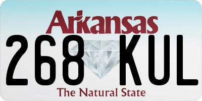 AR license plate 268KUL