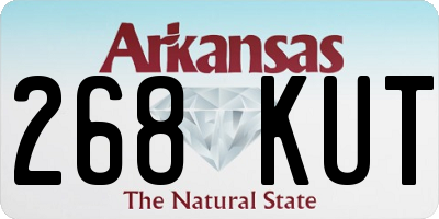 AR license plate 268KUT