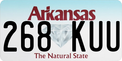 AR license plate 268KUU