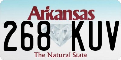 AR license plate 268KUV