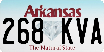 AR license plate 268KVA