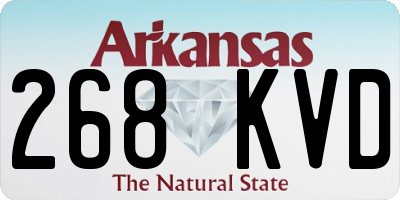 AR license plate 268KVD