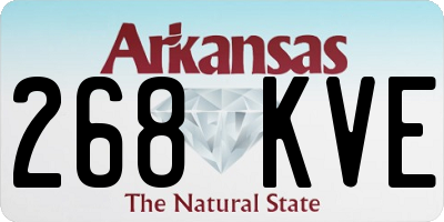 AR license plate 268KVE
