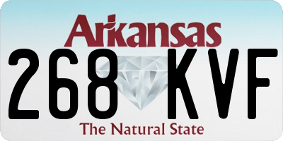 AR license plate 268KVF