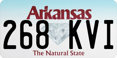 AR license plate 268KVI