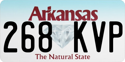 AR license plate 268KVP