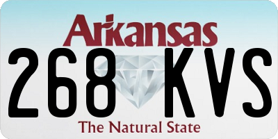AR license plate 268KVS