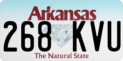 AR license plate 268KVU