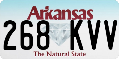 AR license plate 268KVV