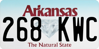 AR license plate 268KWC