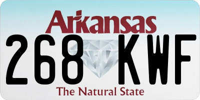 AR license plate 268KWF