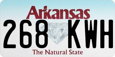 AR license plate 268KWH