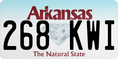 AR license plate 268KWI