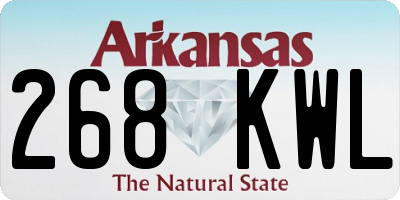 AR license plate 268KWL