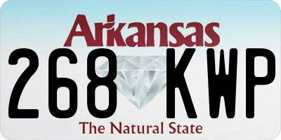 AR license plate 268KWP