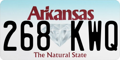 AR license plate 268KWQ