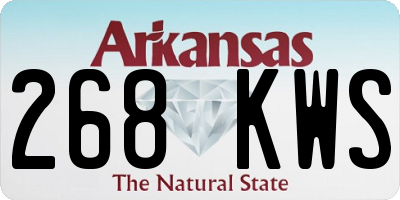AR license plate 268KWS