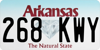 AR license plate 268KWY