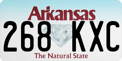 AR license plate 268KXC