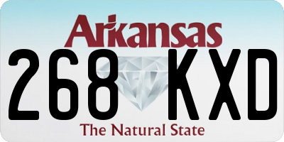AR license plate 268KXD