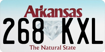 AR license plate 268KXL